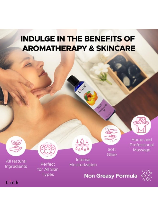 LICK Peach Flavored Massage Oil for Couples - Image 5
